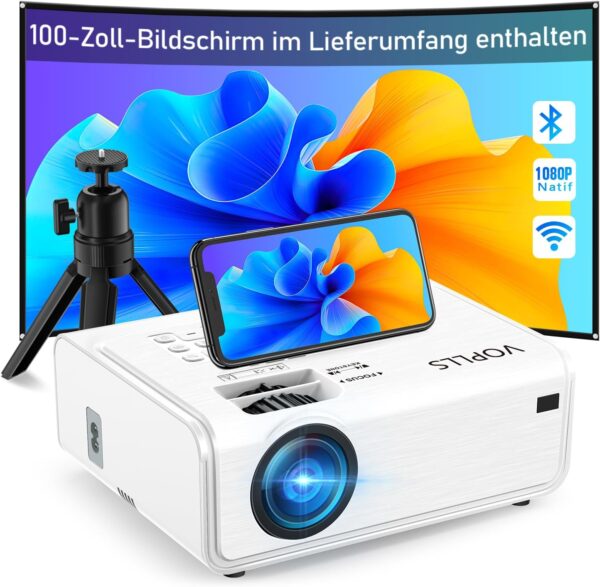 4K Beamer 18000 Lumen 5G WiFi Bluetooth Heimkino