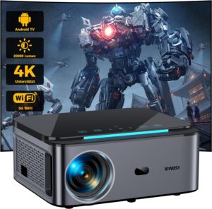 4K Beamer 20000 Lumen 5G WiFi Bluetooth 300 Zoll