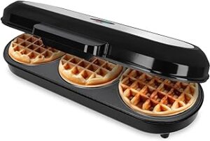 ADE XXL Waffeleisen 1200W für 3 runde Waffeln