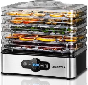 Aigostar Crispy Dörrautomat 240W 5 Fächer BPA-frei