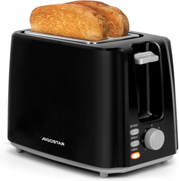 Aigostar Toaster 750W 7 Stufen Auftauen Aufwärmen