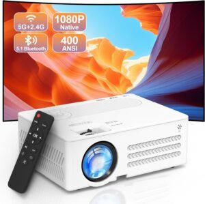 AKATUO 350ANSI 4K 1080P 5G WiFi Bluetooth Beamer