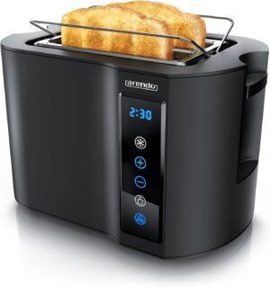 Arendo Toaster 2 Scheiben Edelstahl 800W Touchpanel