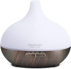 ASAKUKI 300ml Aroma Diffuser LED Luftbefeuchter