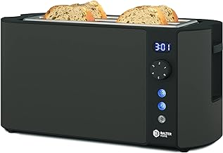 Balter TS-04-LCD Toaster 4 Scheiben Edelstahl Grau