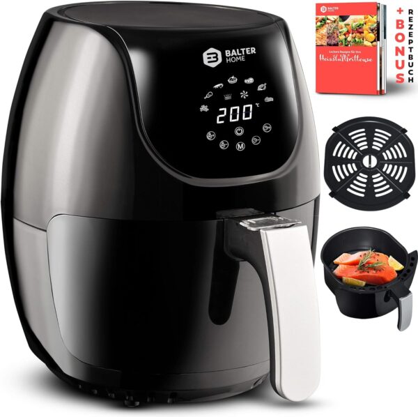 Balter XL-Touch Heißluftfritteuse 3.6L 1500W schwarz