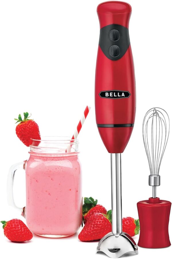 BELLA Stabmixer Edelstahl Rot BPA-frei