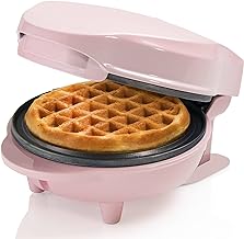 Bestron Mini-Waffeleisen Rosa Retro 550W