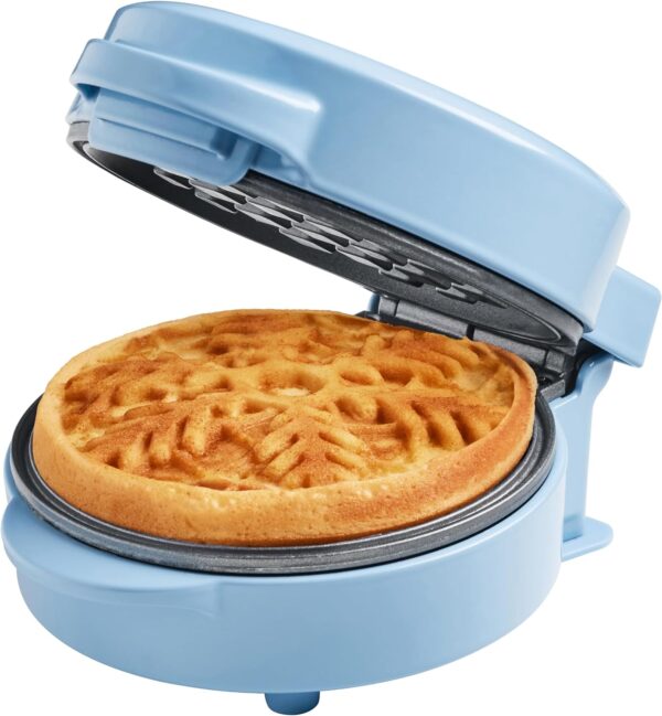 Bestron Mini-Waffeleisen Schneeflocke 550W Blau