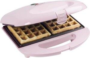 Bestron Retro Waffeleisen Rosa 700W 2 Waffeln