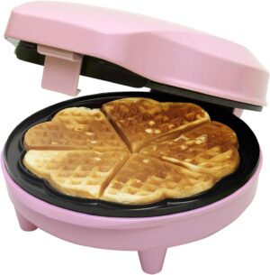 Bestron Waffeleisen Rosa Retro 700W