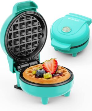 BLAZANT Mini Waffeleisen 550W Minze für Feste