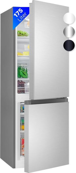 Bomann Kühlschrank KG 7352 Inox 175L 39dB