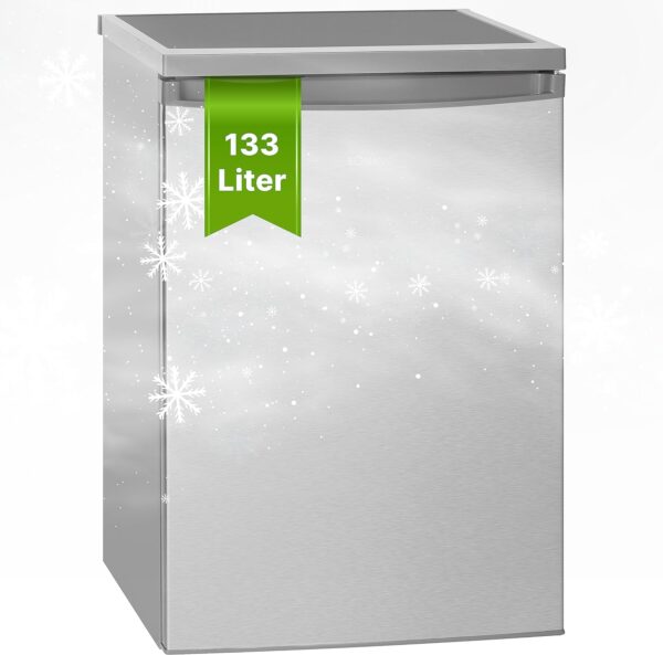 Bomann VS 2185.1 Kühlschrank 133L leise inox