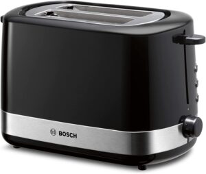 Bosch TAT6A513 Toaster Edelstahl 800W Brötchenaufsatz