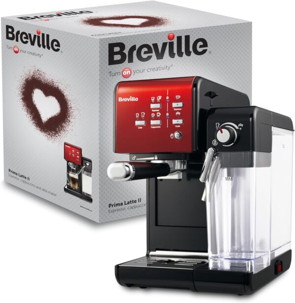 Breville Prima Latte II VCF109X Espressomaschine Rot