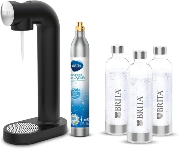 BRITA sodaONE Wassersprudler schwarz mit CO2