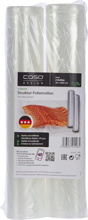 CASO Strukturrollen 30x600cm BPA-frei 105µm 2er Set