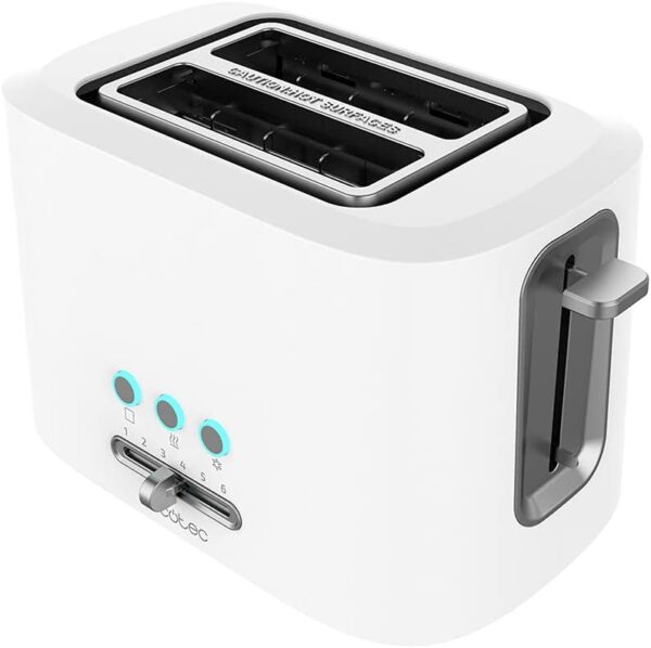 Cecotec Toast&Taste 9000 Toaster 980W 2 Schlitze Weiß