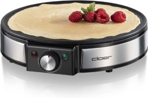 Cloer 6630 Crêpes-Maker 30cm 1200W Antihaft Schwarz