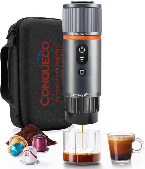 CONQUECO 12V Espressomaschine für Auto und Camping