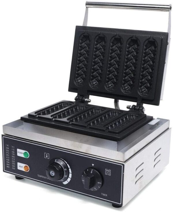 Corn Dog Waffeleisen 1500W Antihaft Timer