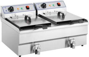 Doppel Fritteuse 2x16L 6000W Royal Catering