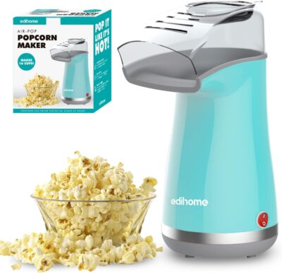 Edihome Popcornmaschine 1200W Blau Series