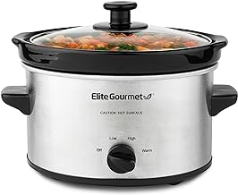 Elite Gourmet 2 Quart Schongarer Edelstahl