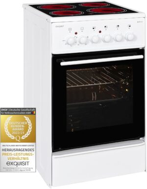 Exquisit ECM 5-4-1 Elektro-Standherd 50cm Weiß