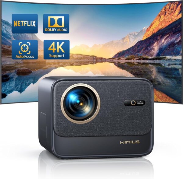 Full HD 1080P Beamer 25000 Lumen WiFi6 Bluetooth 4K