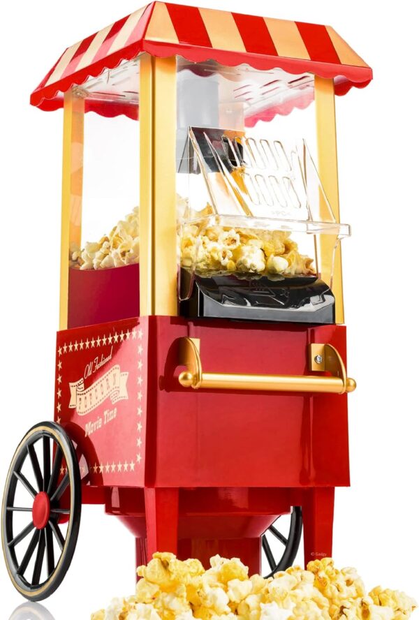 Gadgy Retro Popcorn Maker Heißluft Fettfrei