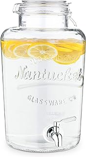 Getränkespender 8L Glas Edelstahlhahn