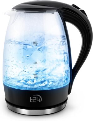 Glas Wasserkocher 1,7L 2200W LED BPA-frei