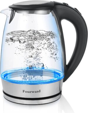 Glas Wasserkocher 2300W 1.8L LED BPA-frei