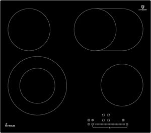 Glaskeramik Kochfeld 60cm 4 Zonen Touch Timer