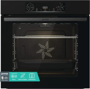 Gorenje BPS6737E02B Einbau-Backofen 77L Pyrolyse Schwarz