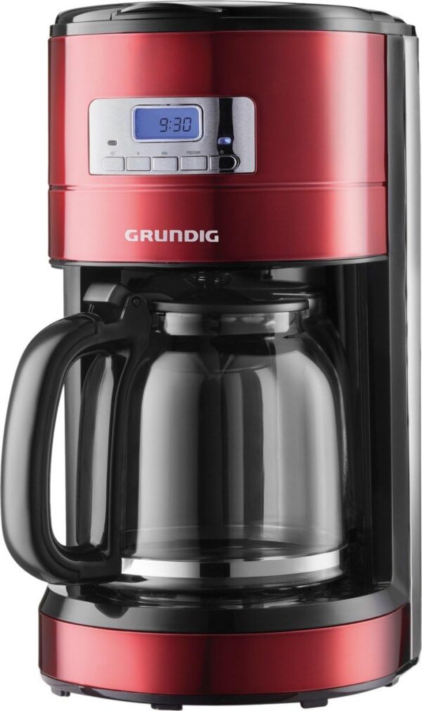 Grundig KM 6330 Kaffeemaschine 12 Tassen rot