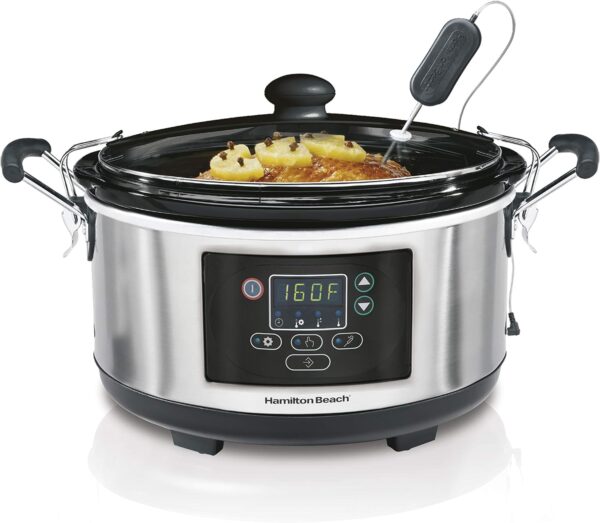 Hamilton Beach 33956-CE Slow Cooker 4,7L Edelstahl Timer