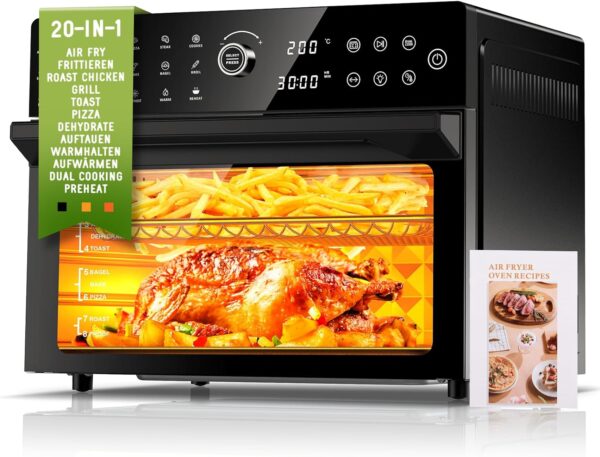 Heißluftfritteuse XXL 30L LED-Touchscreen 1800W