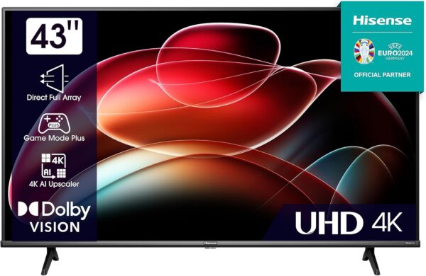 Hisense 43E6KT 43 Zoll 4K UHD Smart TV HDR Dolby Vision