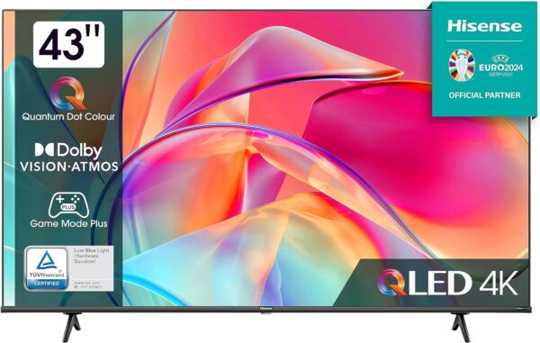 Hisense 43E7KQ 43 Zoll QLED 4K Smart TV HDR10+ Dolby Vision