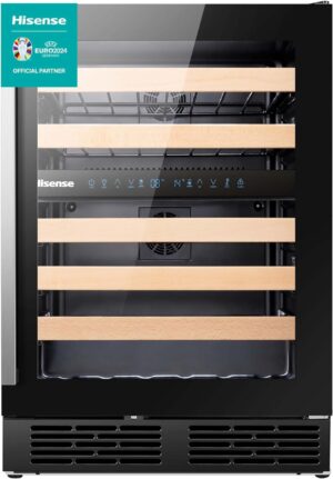 Hisense RW17W4NWLG0 Weinkühlschrank 46 Flaschen UV-Schutz