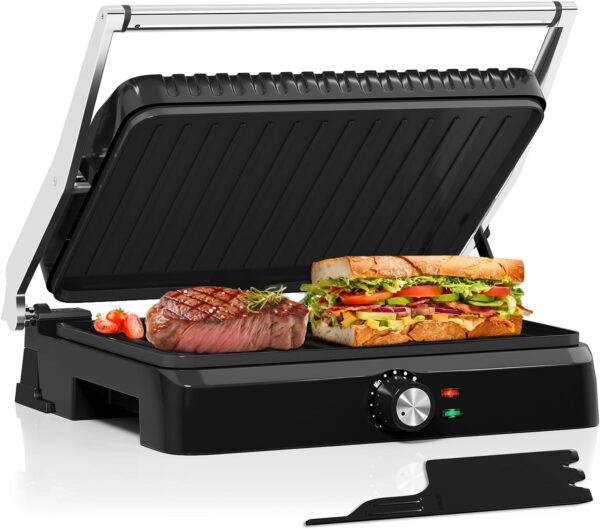 HOMELUX Kontaktgrill 2200W Antihaft 180 Grad