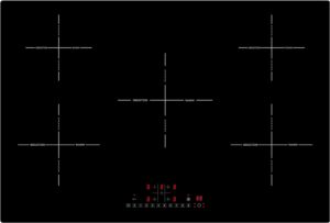 Induktionskochfeld 77cm 8600W 5 Zonen rahmenlos