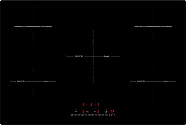 Induktionskochfeld 77cm 8600W 5 Zonen rahmenlos