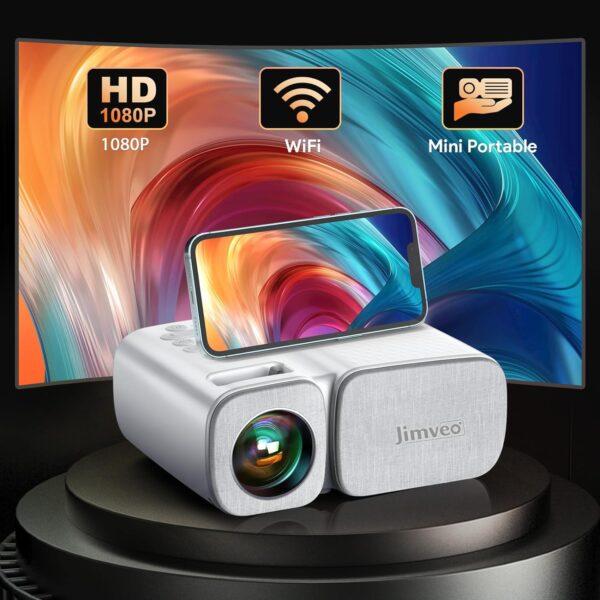 Jimveo Mini Beamer 9000 Lumen 1080p Full HD Heimkino