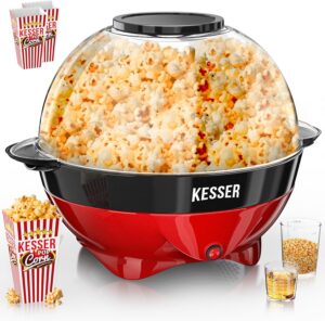 KESSER Popcornmaschine 800W 5,5l Antihaft Becher