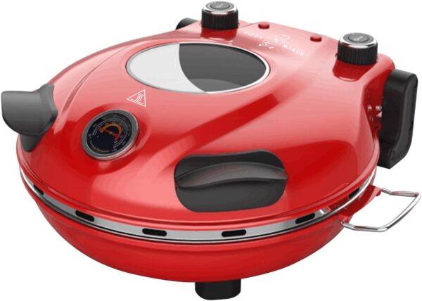 Klaif Pizzabäcker 1200W 31cm Rot 420℃ 5 Stufen