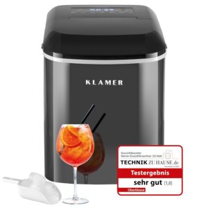 KLAMER Eiswürfelmaschine 2024 15kg pro Tag 2 Größen